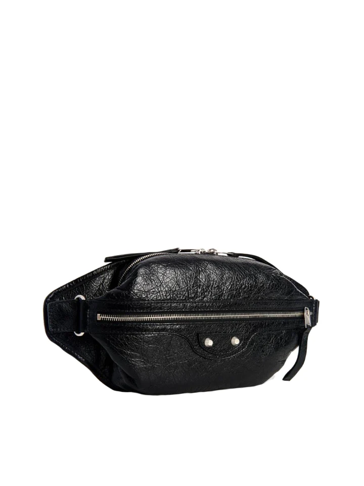 Balenciaga Classic Silver Neo Lift Belt Bag Black - Image 3