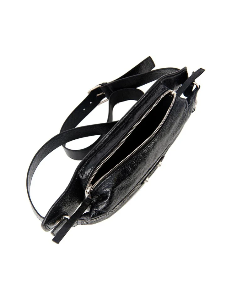 Balenciaga Classic Silver Neo Lift Belt Bag Black - Image 5