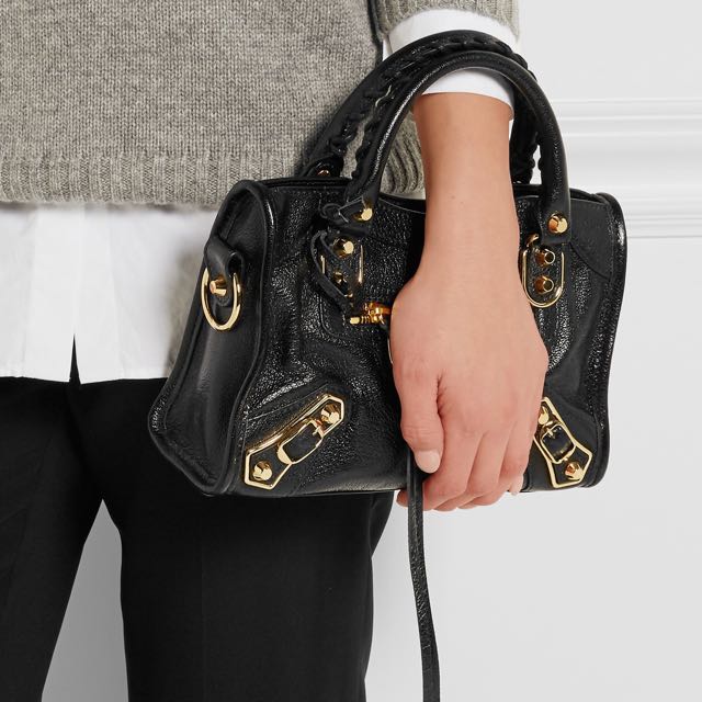 Balenciaga Classic Metallic Edge Mini City Black - Image 3