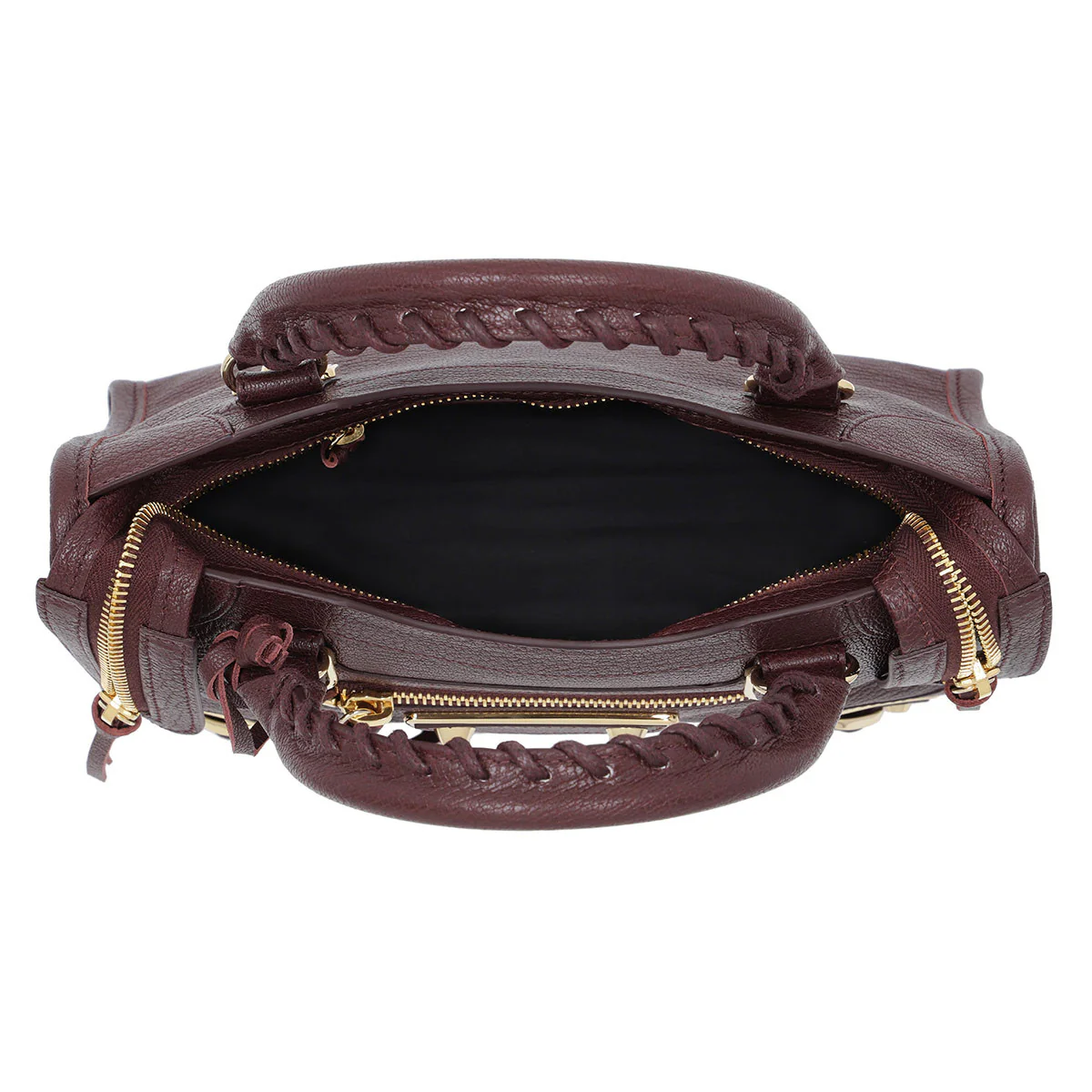 Balenciaga Classic Metallic Edge Mini City Bordeaux - Image 5