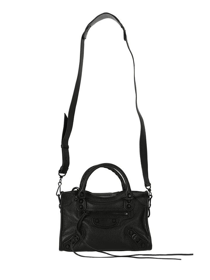 Balenciaga Classic Metallic Edge Mini City Full Black - Image 3