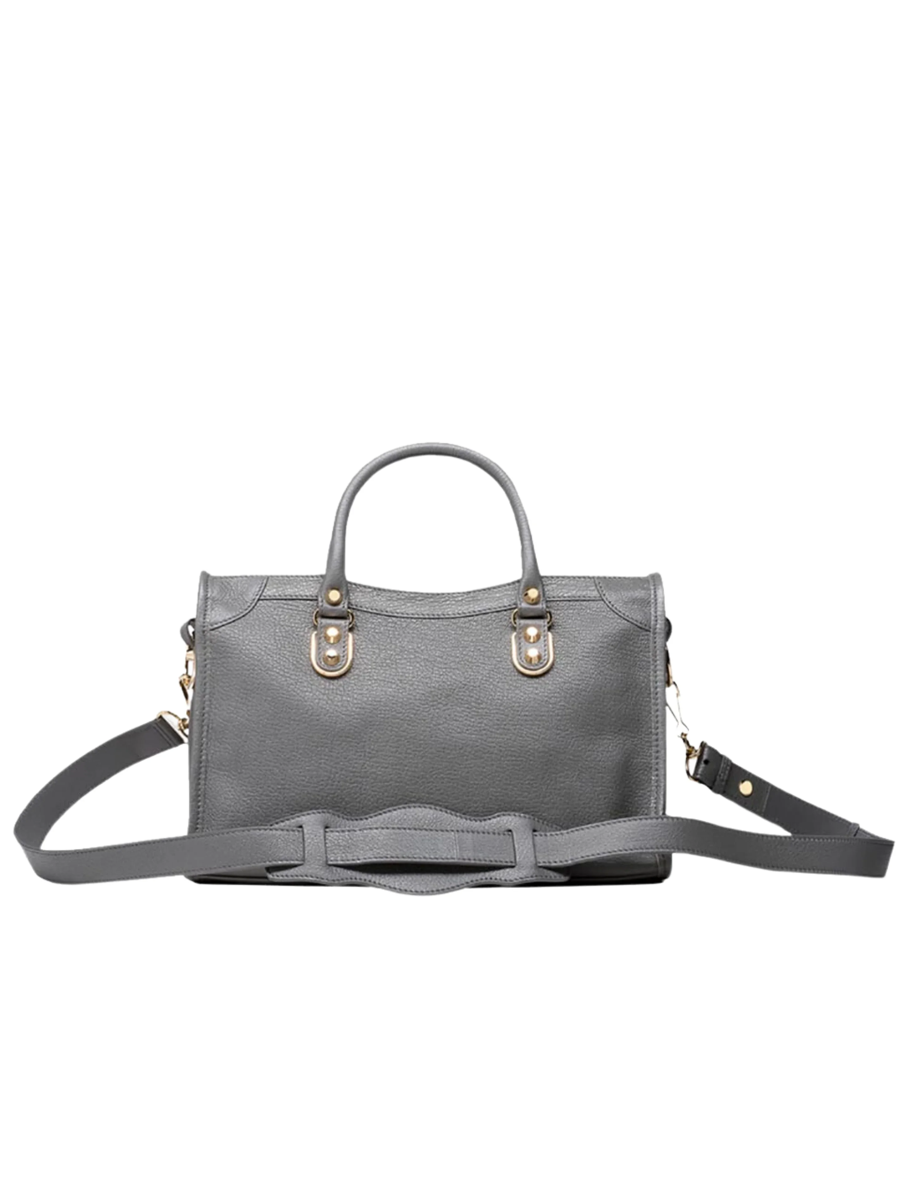 Balenciaga Metallic Edge Small City Grey Gold Hardware - Image 4