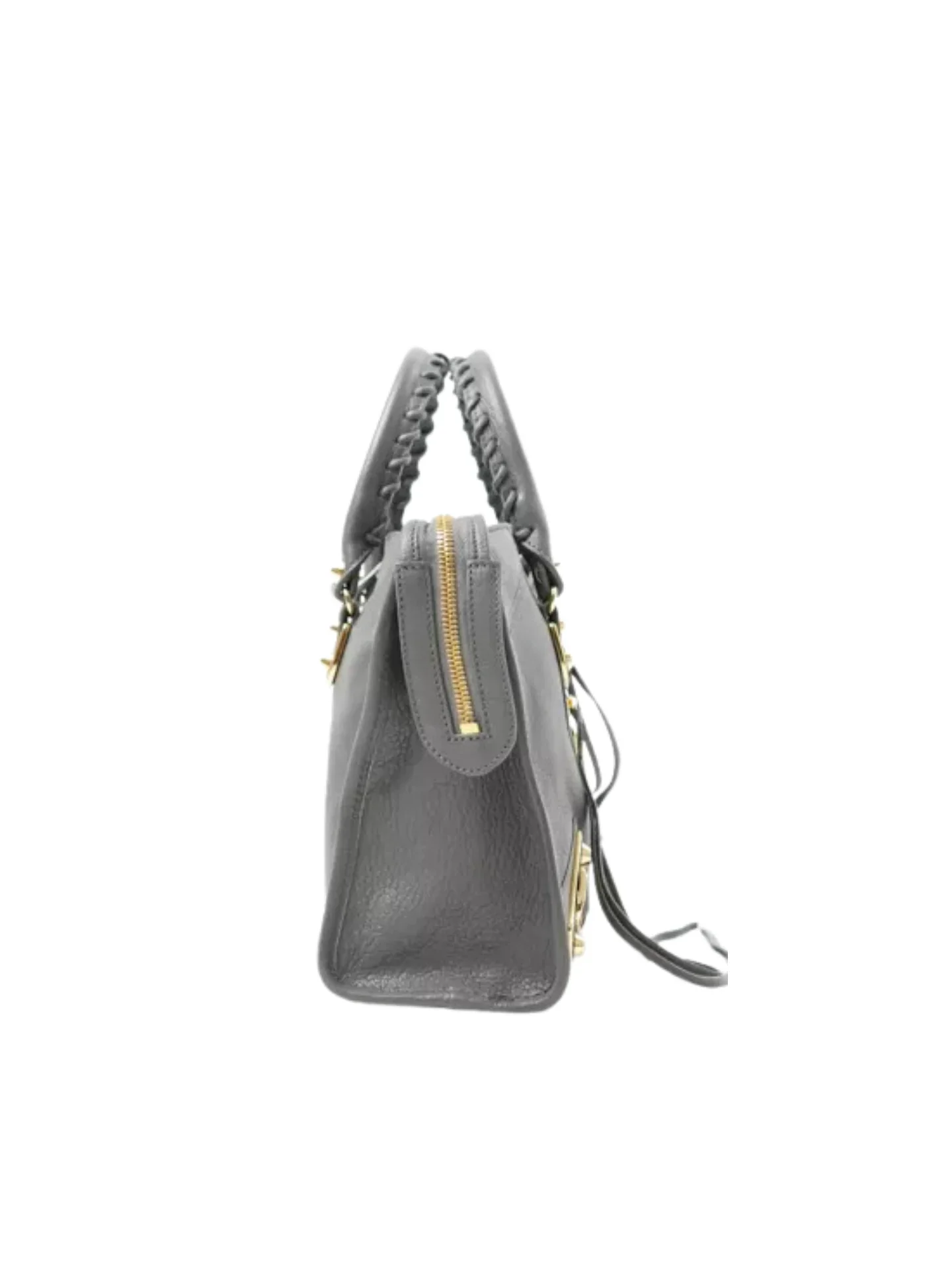 Balenciaga Metallic Edge Small City Grey Gold Hardware - Image 6