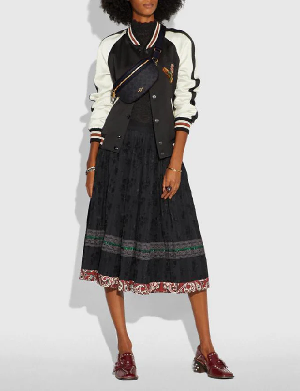 Coach 39937 Belt Canvas Signature Charcoal Midnight Navy - Image 8