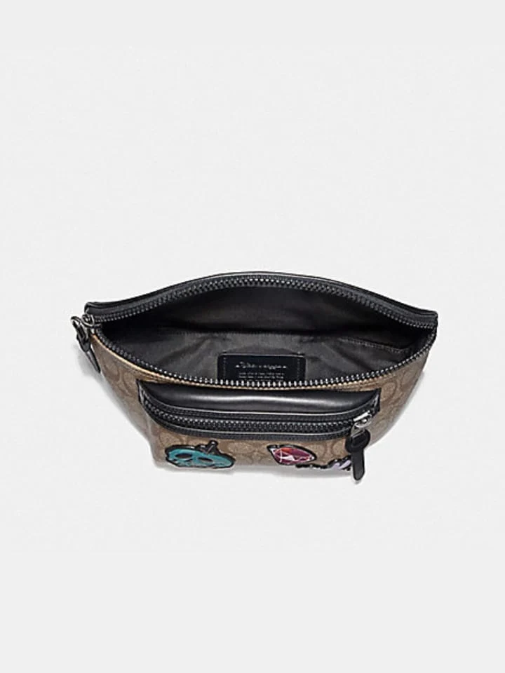 Coach F72952 Terrain Disney Belt Bag In Signature Canvas With Snow White Patches Tan - Image 4