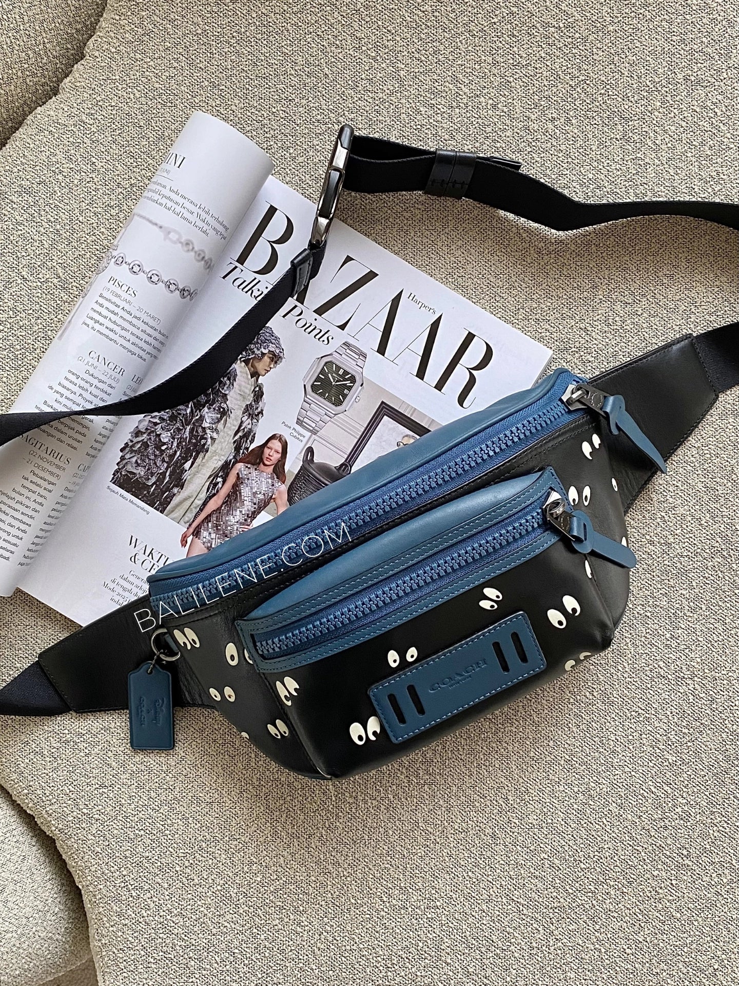 Coach F72956 Disney X Terrain Belt Bag With Snow White And The Seven Dwarfs Eyes Print Black Multi - Image 7