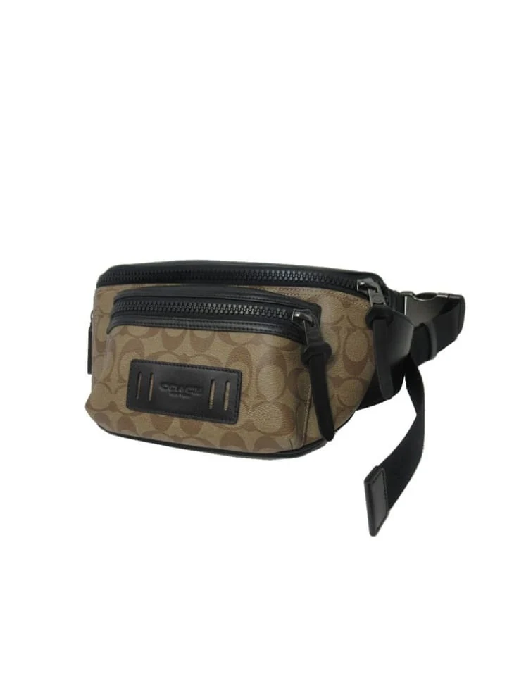 Coach F78727 Terrain Belt Bag In Signature Canvas Tan/Black - Image 5
