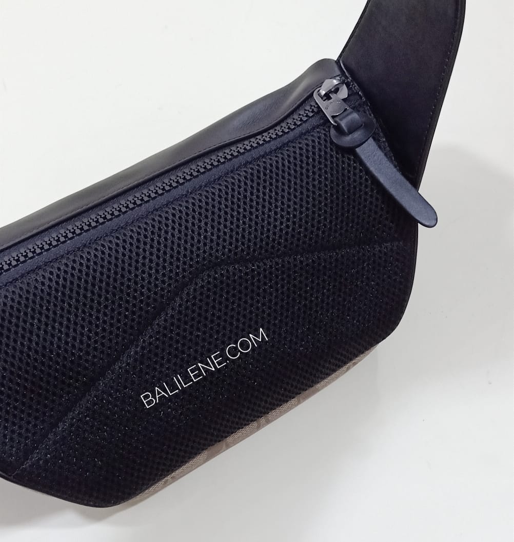 Coach F78727 Terrain Belt Bag In Signature Canvas Tan/Black - Image 8