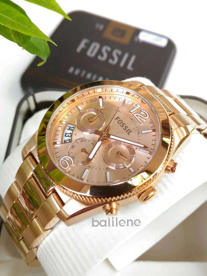 Fossil Perfect Boyfriend Multifunction Rose Gold-Tone Stainless Steel Watch - Image 3