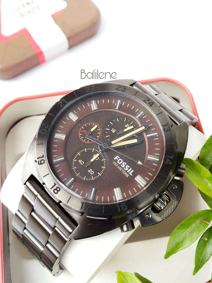 Fossil CH3002 Breaker Chronograph Smoke Stainless Steel Watch - Image 4