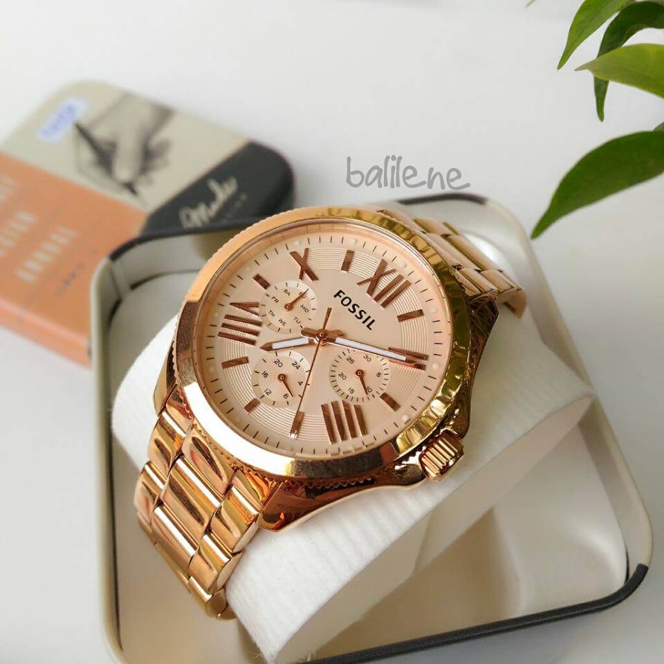Fossil AM4511 Caecile Multifunction Chronograph Rosegold Watch - Image 6