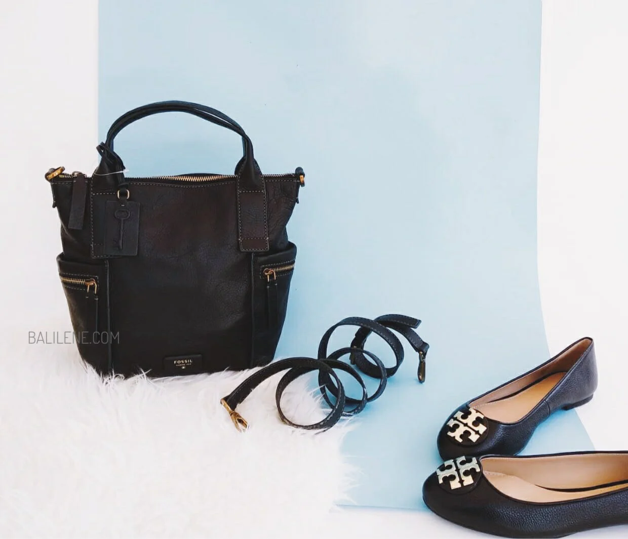 Fossil ZB6458001 Emerson Satchel Bag Black Leather - Image 4