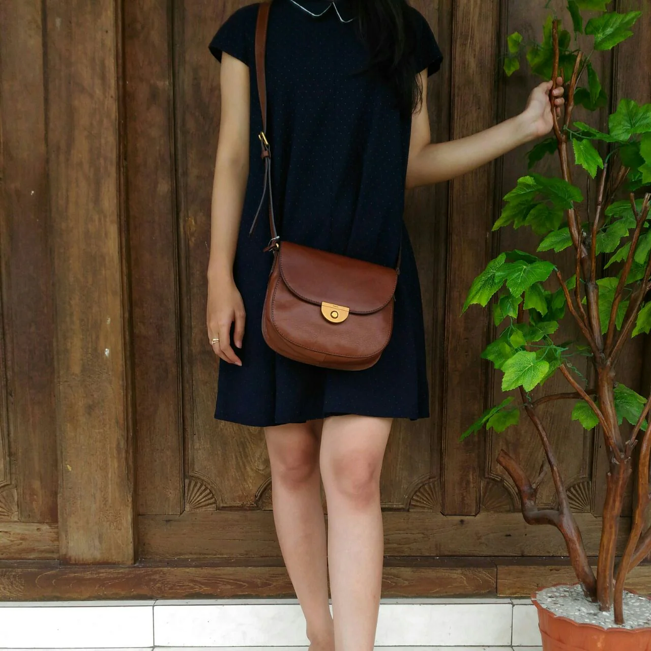 Fossil ZB6851200 Emi Saddle Bag Brown - Image 3