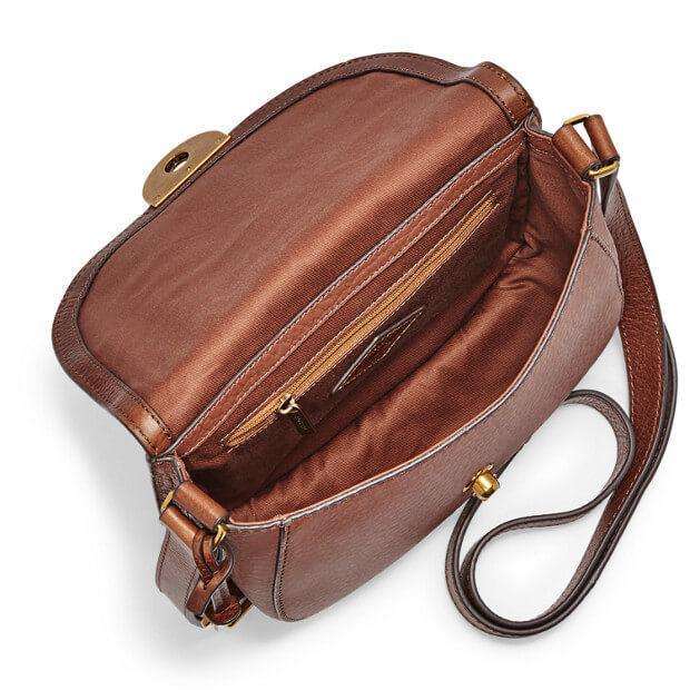 Fossil ZB6851200 Emi Saddle Bag Brown - Image 6