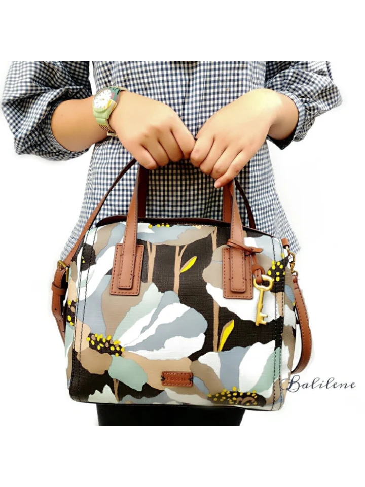 Fossil ZB6907992 Emma Satchel Dark Floral - Image 4