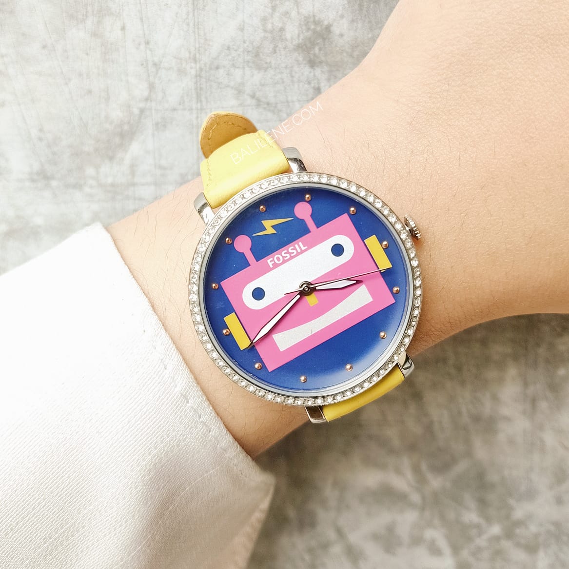 Fossil ES4091 Jacqueline Robot Leather Yellow Watch - Image 6