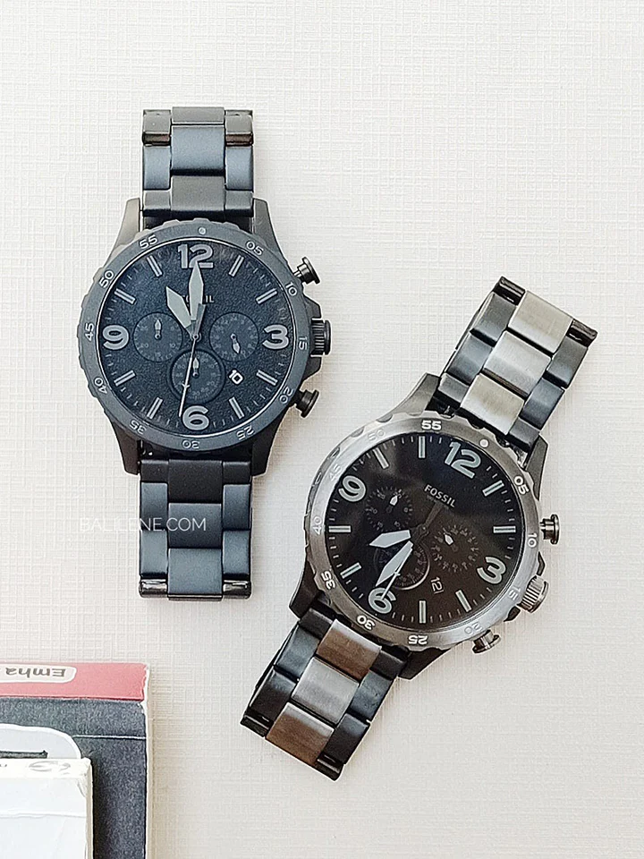 Fossil JR1527 Nate Chronograph Two-Tone Stainless Steel Watch - Image 3