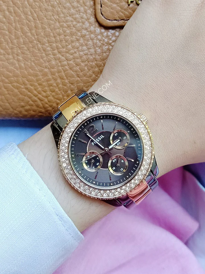 Fossil ES4079 Stella Multifunction Two-Tone Stainless Steel Watch - Image 4