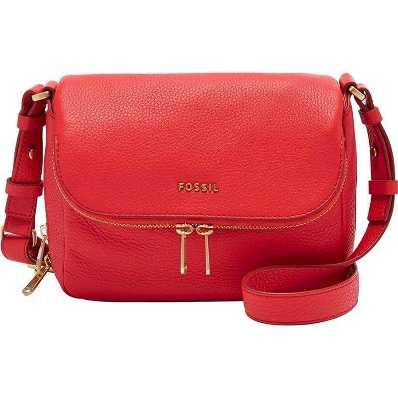 Fossil ZB5873616 Preston Small Flap Cross Body Bag Tomato - Image 6