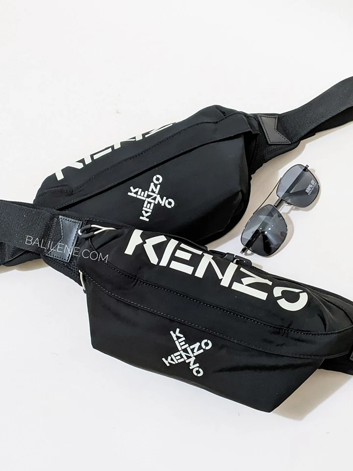 Kenzo Sport Logo Printed Belt Bag Black - Image 10