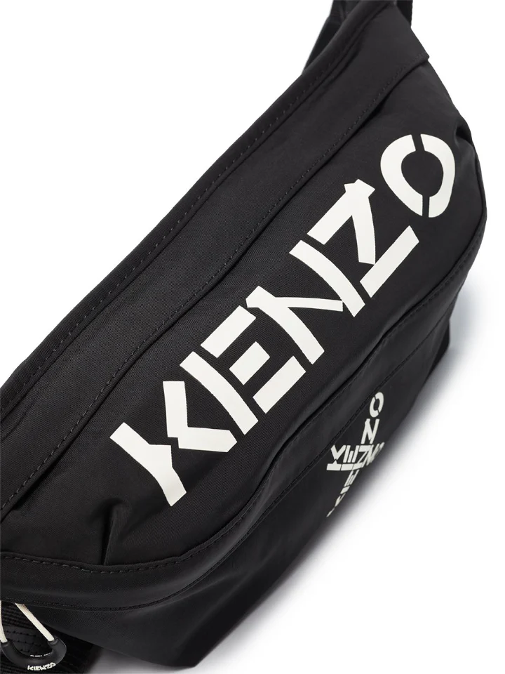 Kenzo Sport Logo Printed Belt Bag Black - Image 6