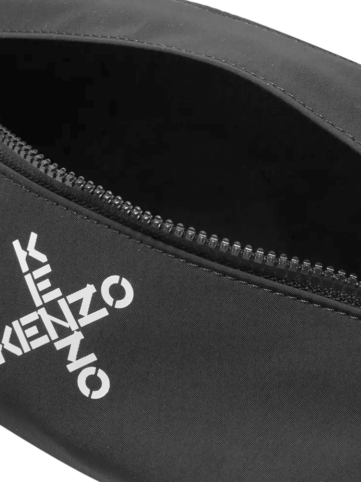 Kenzo Sport Logo Printed Belt Bag Black - Image 9