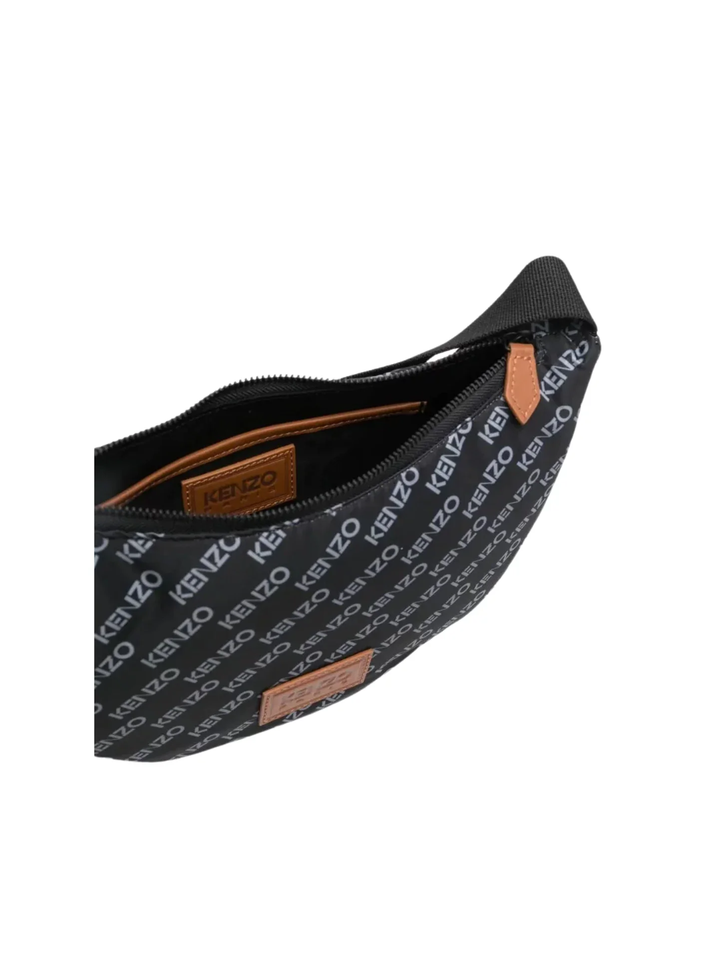 Kenzo Paris Sport Monogram Shoulder Bag Black - Image 5