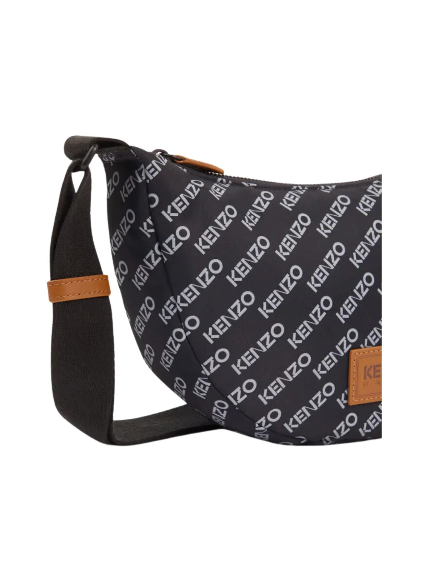 Kenzo Paris Sport Monogram Shoulder Bag Black - Image 6