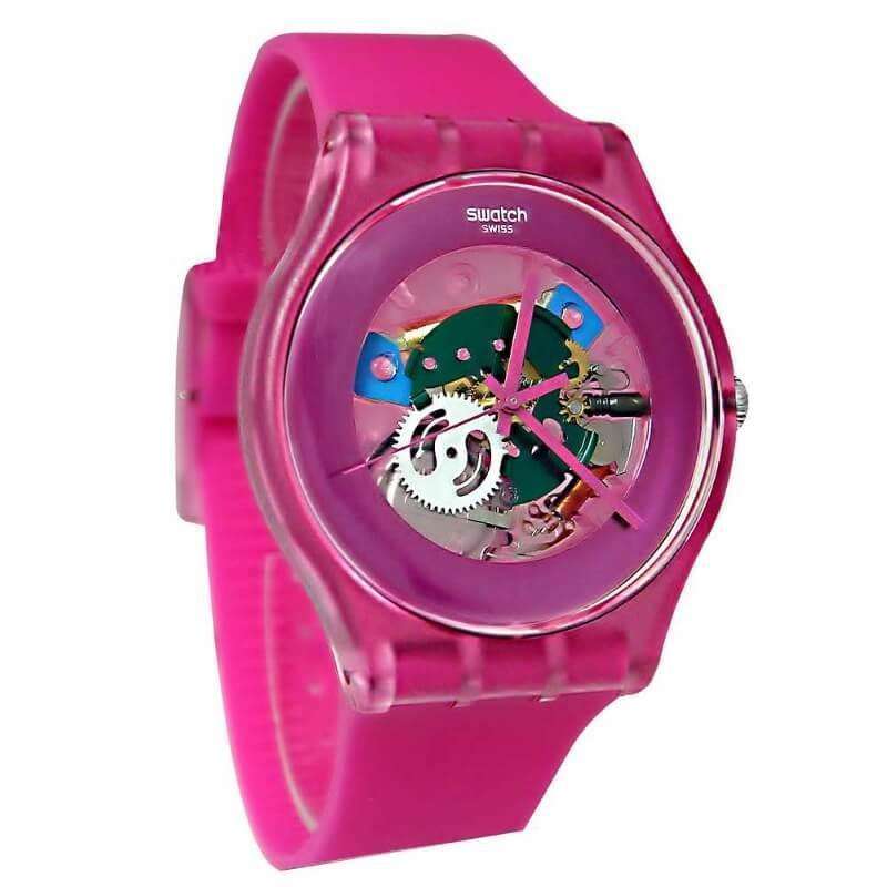 Swatch Unisex Swatch Pink Lacquered Watch - Image 3
