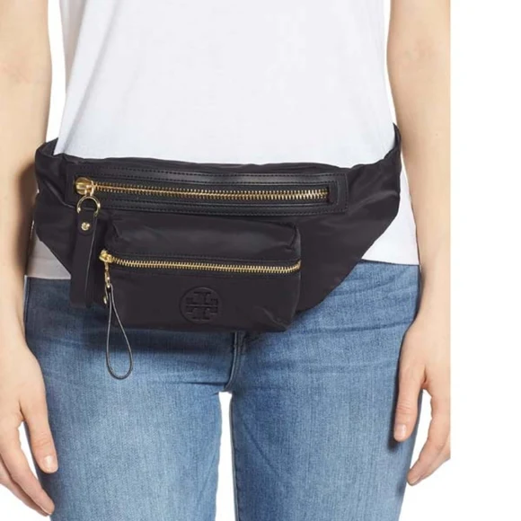 Tory Burch 60387 Nylon Belt Bag Black - Image 9