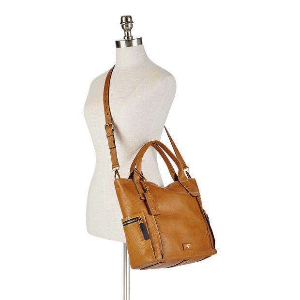 Fossil ZB6725893 Emerson Satchel Leather Bag Brown Sugar - Image 3